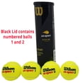 thumbnail image 6 of Wilson 2020 US Open Extra Duty Tennis Balls - 4 Ball Can | Ideal Performance on Hard, Abrasive Courts | Official Ball of the 2020 US Open | WR8204001001, 6 of 8