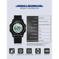 thumbnail image 6 of EXPLOJOY Smart Digital Sport Watch – Waterproof, Sleep Monitor, Pedometer, Calorie Tracker, Multifunction Fitness Watch for Men, 6 of 10