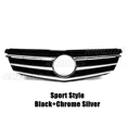 thumbnail image 2 of W204 Car Front Grill Grille For Mercedes For Benz C Class W204 C180 C200 C300 C350 2007-2014 Front Bumper Racing Grille Body Kit, 2 of 7