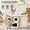 Khaki, variant on Extra Wide Large Cat House Indoor Covered Cat Cave Bed with Scratch Pad and Fluffy Ball, Foldable Modern Cat Condo, 23x16x13 inches Khaki XL