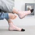 thumbnail image 2 of Fuzoiu Rabbit And Cloud Print Adult Socks, Crew Moisture-wicking Socks, Unisex Cushion Crew Socks,Casual Sports Ankle Socks, 2 of 7