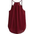 thumbnail image 2 of playera sin mangas con tirantes delgados para mujer borgoña (Plain Burgundy) M borgoña (Plain Burgundy) M Xishao ropa, 2 of 2