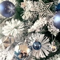 thumbnail image 3 of Hbtdoern Gift Set Navy Blue & Gold Christmas Ornaments, 16ct Shatterproof Baubles with Glitter & Matte Finishes, Ready for Holiday Decorating, 3 of 7