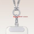thumbnail image 4 of Inteprter Elegante cordón para teléfono, seguro y con cordón dorado, accesorio de manos libres para días ajetreados y mujeres, cordón dorado Teléfono y Comunicación Oro rosa, 4 of 6