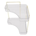 thumbnail image 1 of Organizador De Mostrador De Baño, Estante Esquinero De Metal De Fácil Montaje Para Encimera, Almacenamiento De Cosméticos Y Maquillaje Para Baño Y Cocina, 1 of 7