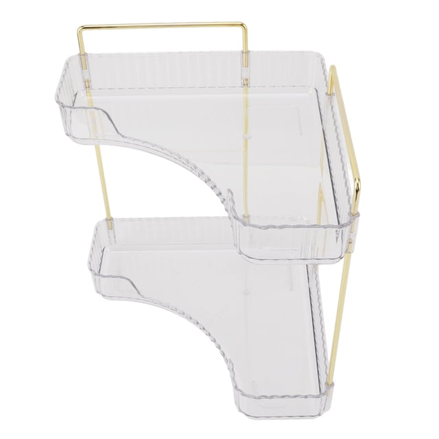 Organizador De Mostrador De Baño, Estante Esquinero De Metal De Fácil Montaje Para Encimera, Almacenamiento De Cosméticos Y Maquillaje Para Baño Y Cocina