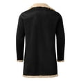 thumbnail image 5 of Jackets Tops For Men Plus Size Zipper Lapel Long Sleeve Padded Thicken Sheepskin Straight Jacket,Black,L, 5 of 5