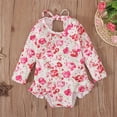 thumbnail image 2 of Girls Swimsuit Spring And Autumn Pattern Printed One Piece Triangle Climbing Dress Strap Clothing Swimwear Baby Girl Bathing Suit,Size 18 Months-24 Months, 2 of 9