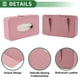 thumbnail image 4 of Soporte para Pañuelos de Coche Universal de Bargains Únicos, Funda para Caja de Pañuelos, Organización de Pañuelos Extra Grande para Asiento Trasero del Coche, 21x12x5.5cm Cuero Sintético Rosa, 4 of 6