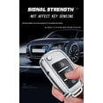 thumbnail image 3 of Folding Key Fob Cover for Audi A4 A3 Q3 Q3 Q5 Q7 TT TTS RS3 S4 S3 A1 S6 RS4 RS6 Q2L Accessories Aluminum Alloy with Resin Material Key Case Shell Holder with Keychain, 3 of 7