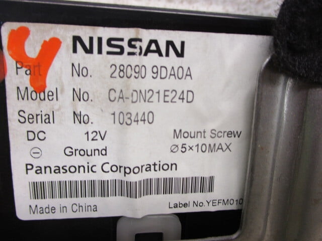 Pre-Owned 2013-2016 Nissan Pathfinder Information Display Screen 280909DA0A OEM LKQ - Verify Specific Vehicle Fitment In Description - (Good)