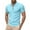 Light Blue, variant on Men's Summer Casual Zipper Shirt Breathable Loose Fit Jacquard T-Shirt Comfortable Short Sleeve Top for Daily Wear Mens T-Shirts Summer Lightweight Tee Tops