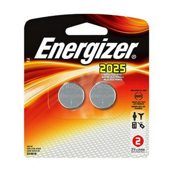 Energizer Lithium Coin #2025 3Volt (2-pack) SKU: 2025BP-2 with Elite Tactical Cloth