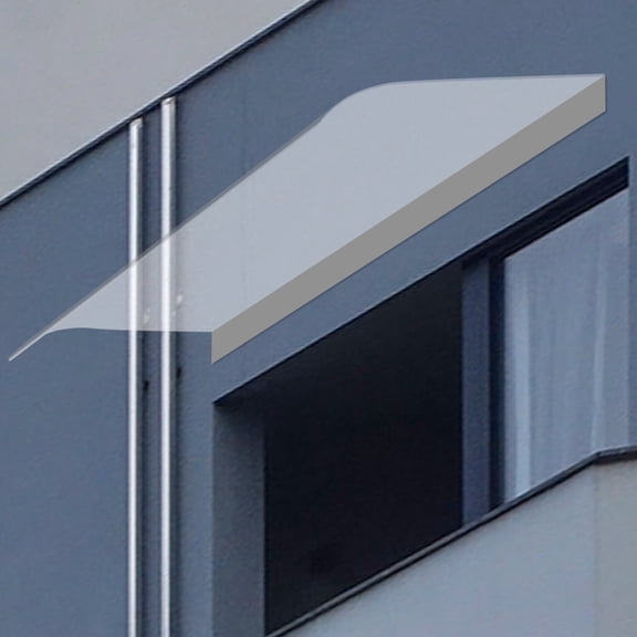 ToppiJoy 3.5mm Thickness PC Front Door Window Awning Canopy Sun Shade Rain Cover UV Protect Patio Canopy