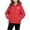 Red, variant on Iyufng Children's Fleece Lined Hooded Puffer Jackets Cute Bear Print Zip Up Warm Winter Coat with Side Pockets