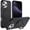 Black, variant on Sanwo Shock-Absorbent Magnetic Kickstand Cell Phone Case for Apple iPhone 16 Pro,Lightpurple