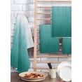 thumbnail image 2 of Teal Green Ombre Kitchen Dish Towels for Drying Dishes Set of 2, Contemporary Gradient Abstract Art Waffle Weave Microfiber Hand Tea Bathroom Towels Quick Dry & Absorbent Towel 15.7x23.6, 2 of 7