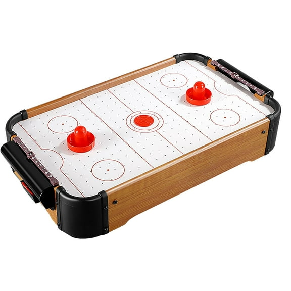 HJJLRH Portable Tabletop Air Hockey Arcade Table for Game Room w/ 100V Motor, 2 Strikers, Pucks, Table Top Air Hockey Game