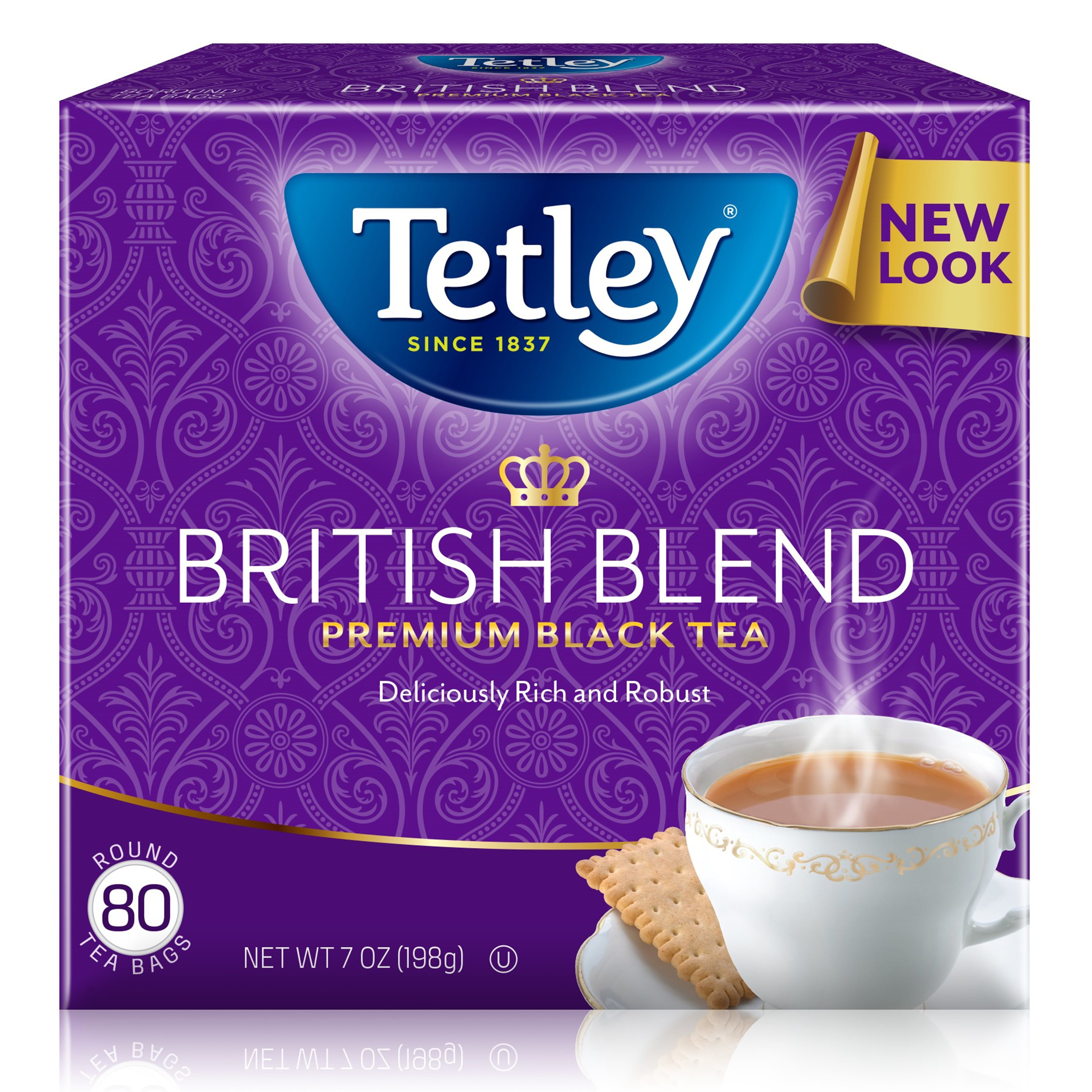 Tetley British Blend Premium Black Tea, 80 Count Tea Bags