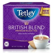 Tetley British Blend Premium Black Tea Bags, 80 Ct.