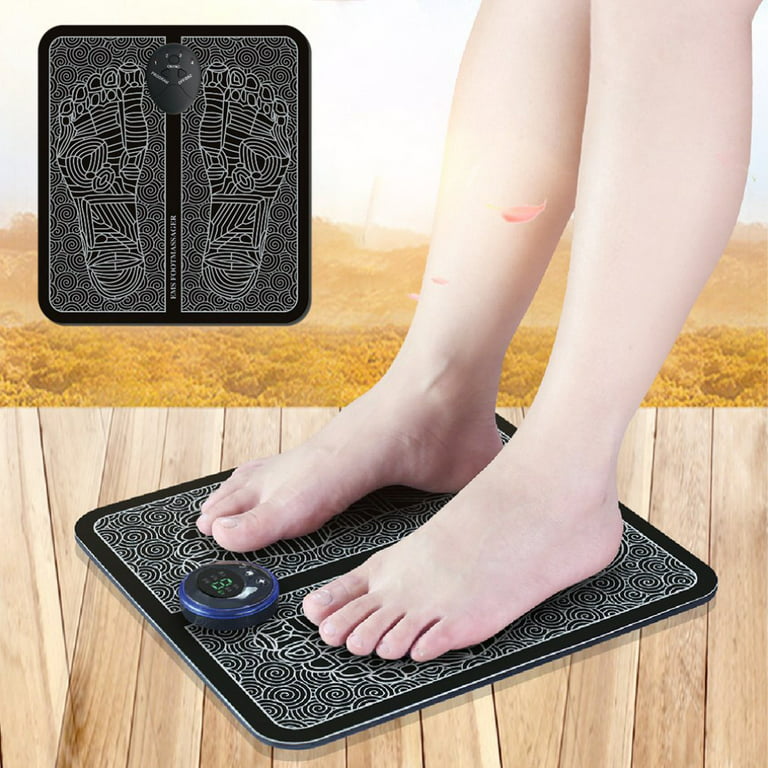 Foot Massager Pad, Electric Ems Feet Muscle Stimulator Tens Acupuncture Abs  Pulse Massage Mat - Temu