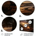 thumbnail image 3 of Designart "Bonfire on the Beach in a Photo II" Nautical & Beach Metal Art Living Room, 3 of 5