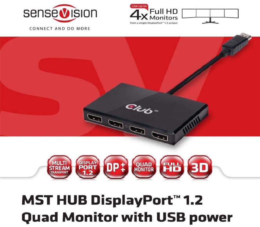 DisplayPort Multi Monitor Splitter 