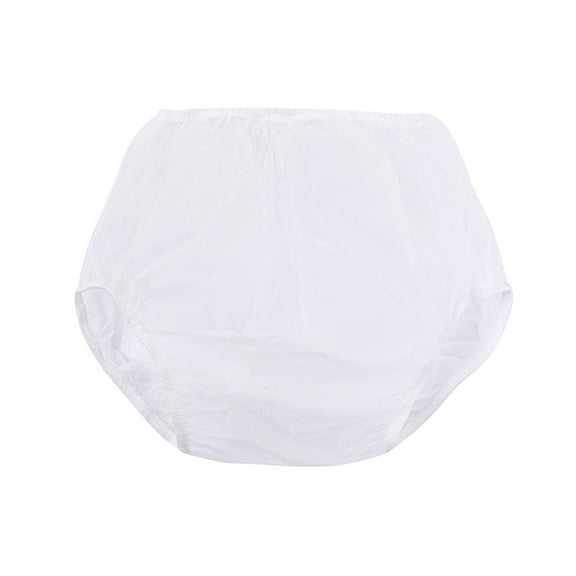 Set of 4 Reusable Diaper Covers for Seniors Soft Leakproof Design Plastic Pants Adult Washable Incontinences Underwear