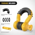 thumbnail image 4 of Nilight 2 Pack 3/4" D-Ring Shackle with 7/8" Screw Pin 41,887lbs Break Strength, Heavy Duty Off Road Recovery Shackle with Isolators Washers for Use with Tow Strap, Winch, Off-Road Truck Vehicle, 4 of 7