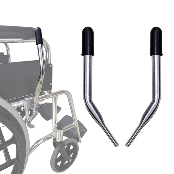 Extensores de manija de freno para silla de ruedas con puntas de 5/8" - Reemplazo de manijas de bloqueo de rueda plana mejoradas, paquete de 2