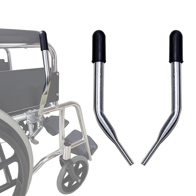 Extensores de manija de freno para silla de ruedas con puntas de 5/8" - Reemplazo de manijas de bloqueo de rueda plana mejoradas, paquete de 2