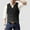 Black, variant on Mens Tank Tops Silver Slim V Neck Waistcoat Casual Plain Shirts for Men Size S-2XL