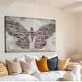 thumbnail image 4 of Vintage Butterfly Wall Art with Inspirational Quote Canvas Paintings for Home Office Living Room Modern Motivational Animal Artwork Home Decor Stretched(36" W x 24" H，Framed), 4 of 7