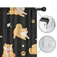 thumbnail image 4 of Blackout Kids Curtains,Shiba Inu Childrens Insulated Curtains Set Of 2,Bedroom Essentials,Toddler Room Decor 52x84in(132x213cm), 4 of 4