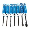 thumbnail image 1 of 7 Pieces RC Model Screwdriver Set, Tool, Hex Phillips Screwdriver (1.5mm 2mm 2.5mm 3mm 4mm 5.5mm), 1 of 10