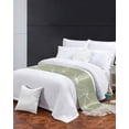 thumbnail image 3 of Xipuska Sage Green Bed Runners for Twin Size Bed, Decorative Bed Throws for Foot of Bed, Minimalist Abstract Modern White Art Bed Runner Sofa Throw Bedding Scarf Protector Slipcover for Bedroom/Hotel, 3 of 6