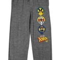 thumbnail image 2 of X-Men '97 Wolverine Storm & Cyclops In Logos Men's Gray Heather Sleep Pajama Pants XL, 2 of 4