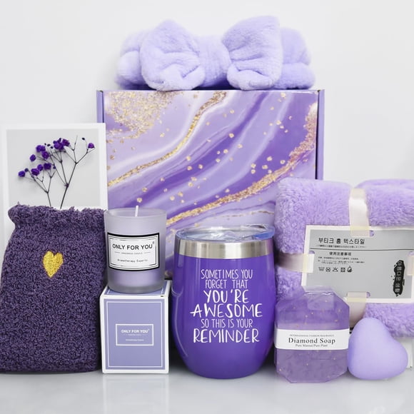 Regalos de Cumpleaños para Mujeres,Canasta de Spa Relajante para Mujer,Paquete de cuidado personal para mujeres,Regalo de San Valentín,Regalos para Ella Amiga, Mamá, H