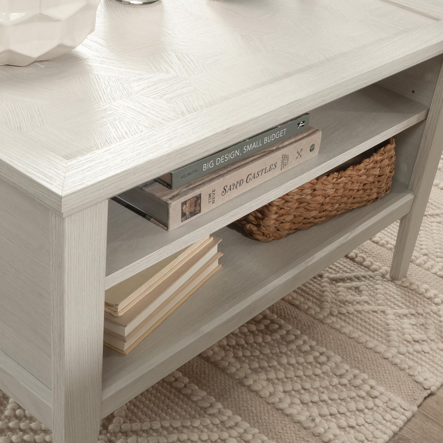 Sauder La Collection Larkin Ledge Table basse en Finition Glacier Oak