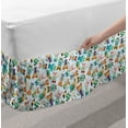 thumbnail image 2 of Nursery Bed Skirt, Whimsical Humanized Animals with Glasses as Doctors Wearing Scrubs, Elastic Bedskirt Dust Ruffle Wrap Around for Bedding Decor, 4 Sizes, Baby Blue and Multicolor, by Ambesonne, 2 of 2