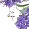 thumbnail image 3 of Mom and Three Daughters Cross Necklace, Sterling Silver, 14", Box Chain, 3 of 7