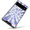 thumbnail image 2 of Skinit Tie Dye Purple Tie Dye Google Pixel 6 Pro Clear Case, 2 of 4