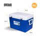 thumbnail image 2 of Hielera Portátil 45L X-Grande Profesional Conservar Camping Marthing Conservadora de Alta Resistencia para Alimentos y Bebidas ideal para Viajes, Playa, Camping, Picnic Azul y Blanco, 2 of 9