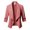 Pink, variant on Women's Long Sleeve Blazer Suit Flowy Slim Fit Spring Work Ruched Fall Top Classic Casual Fashion Draped Neck Short Blazer Jacket White Medium