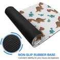 thumbnail image 6 of Long Mouse Pads for Desk,Brown and Teal Dinosaur Pattern Desk Mats on Top Of Desks, Desk Mouse Pad Extra Large with 3mm Non-Slip Base and Stitched Edge for Gaming,Office,Work,Home 31.5"x11.8", 6 of 6