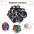 thumbnail image 2 of Kit de pegatinas de neón de 50 piezas, pegatinas de vinilo de graffiti, pegatinas de graffiti de arco iris con borde negro, pegatinas portátiles, pegatinas de equipaje, colores surtidos, 2 of 7