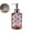 Pink, variant on VQPeo Rhombus Glass Soap Dispenser Bottle, Refillable Pump for Shampoo Shower Gel(350ml)