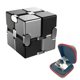 thumbnail image 1 of FUFUYOU Metal Fidget Toys Infinity Cube para hombres Ansiedad Alivio del estrés Material de aleación de aluminio (negro y plata), 1 of 5