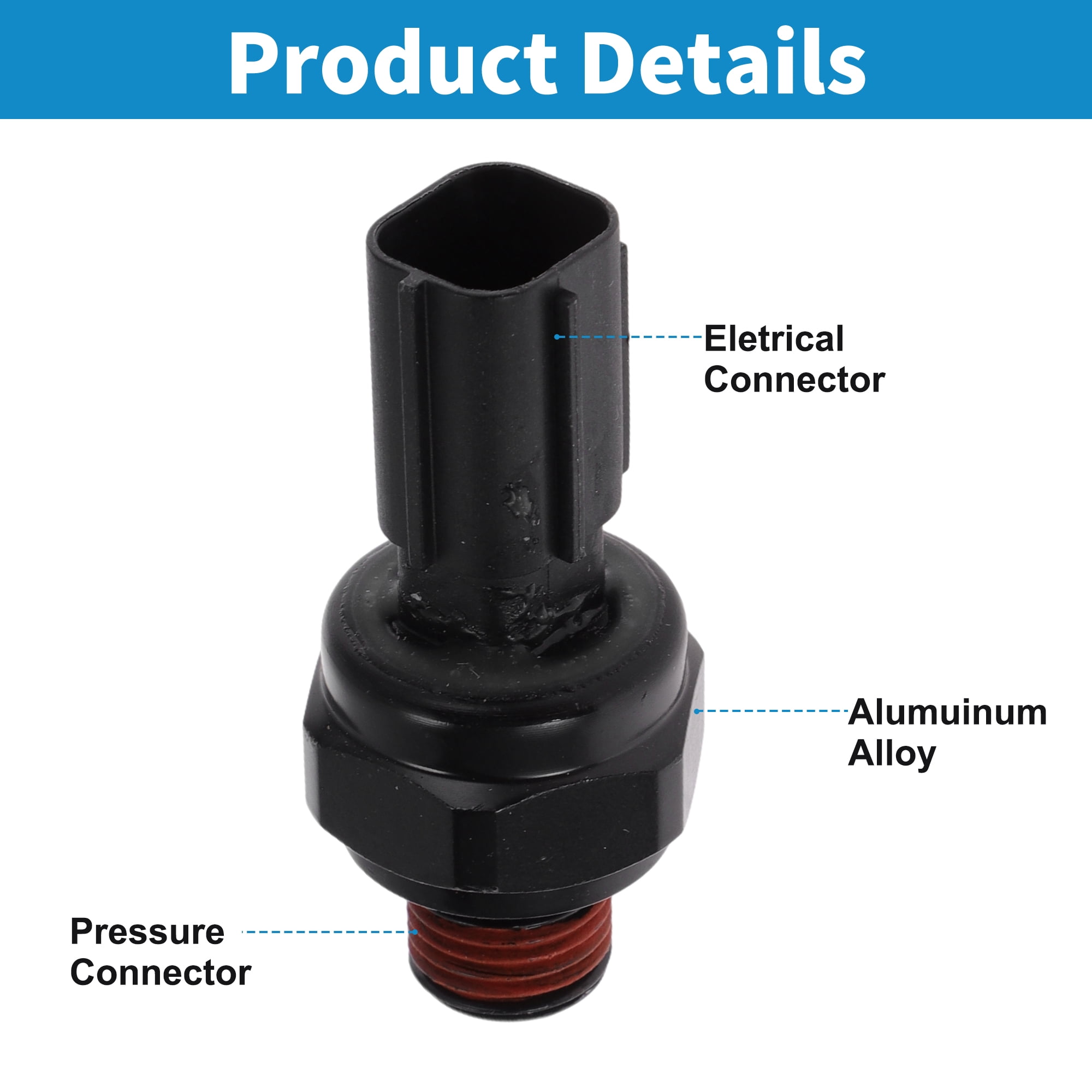 Unique Bargains 1 Pcs No.947502A000 Engine Oil Pressure Sensor for Hyundai for Genesis G80 3.8L V6 2017-2018 for Hyundai for Genesis 3.8L V6 2015-2016