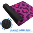 thumbnail image 6 of Long Mouse Pads for Desk,Pink and Black Of Leopard Print Desk Mats on Top Of Desks, Desk Mouse Pad Extra Large with 3mm Non-Slip Base and Stitched Edge for Gaming,Office,Work,Home 47.3"x23.6", 6 of 6